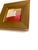 Abstract "Red and Ochre" 2026 Framed Mini Painting by Jessalin Beutler For Sale - Image 3 of 3