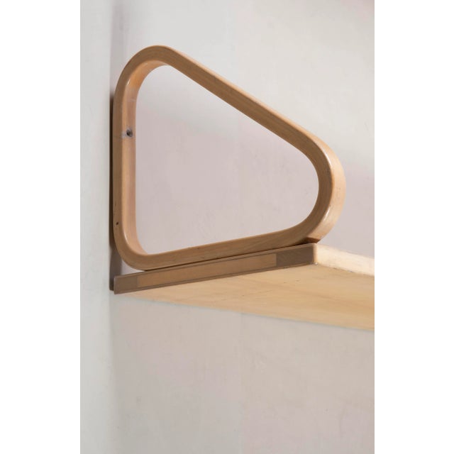 1960s Model 112B Shelves attributed to Alvar Aalto for Artek, 1960s, Set of 2 For Sale - Image 5 of 9