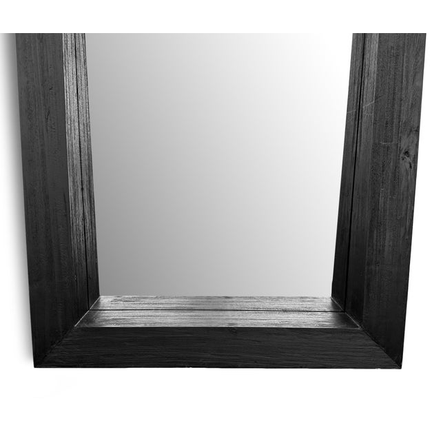 Black Wood Full Length Mirror For Sale - Image 4 of 7