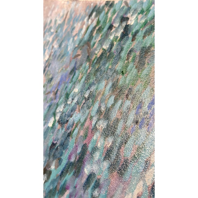 An authenticated early original oil painting by Canadian artist Marjolyn van der Hart, dated May 1, 1988. Marjolyn van der...