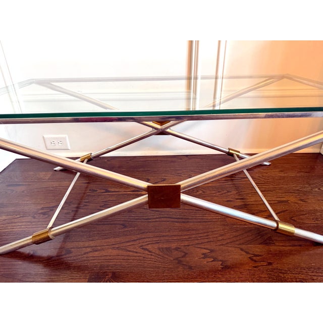 Rare X-leg Coffee Table V-41 by John Vesey For Sale - Image 10 of 13