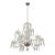 Vintage Traditional Crystal Chandelier With Sculpted Spear Drops For Sale