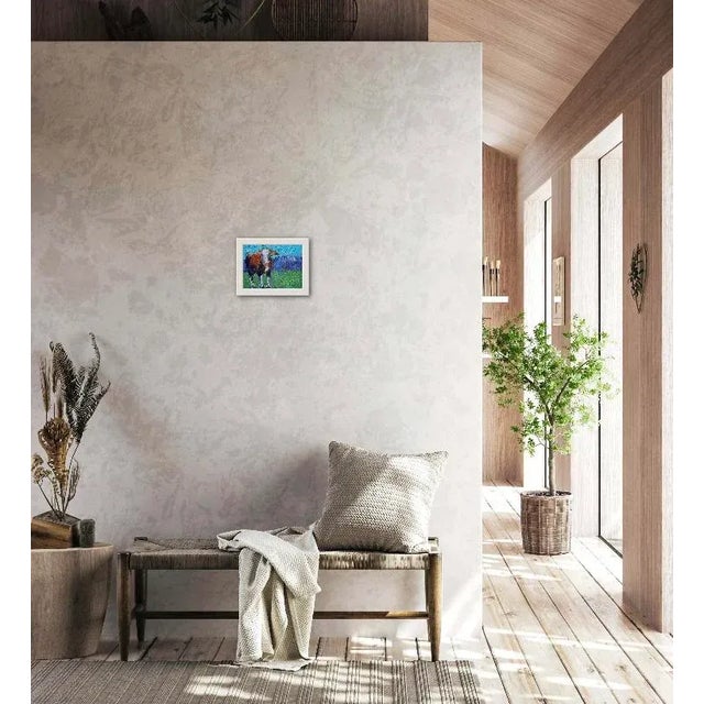 Modern Abstract Cow Painting Small For Sale - Image 12 of 12