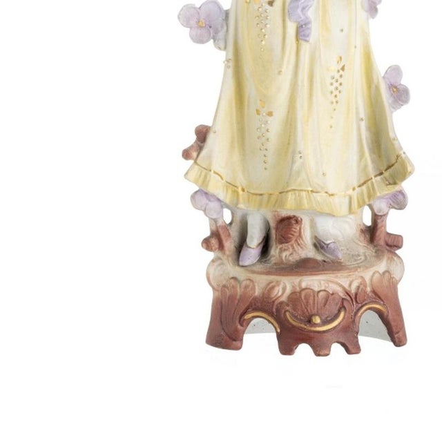 19th Century Porcelain Gallant Figures, Set of 2 For Sale - Image 3 of 6