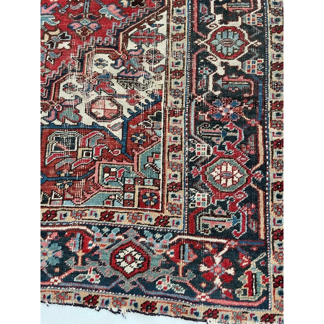 1930's Pocket Natural Hand-Spun Wool Rug 6.7 x 9.1 For Sale In Milwaukee - Image 6 of 13