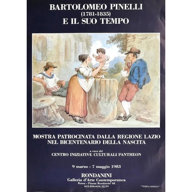 Bartolomeo pinelli's exhibition is an original offset print of 1983. There is the state of preservation of the artwork is...
