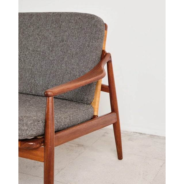 Teak Sofa with Cane Webbing, 400 Series by Hartmut Lohmeyer for Wilkhahn, Germany, 1960s For Sale - Image 15 of 18