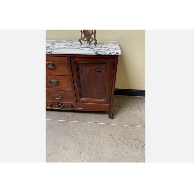 Antique Sideboard in Mahogany, 1910 For Sale - Image 3 of 11