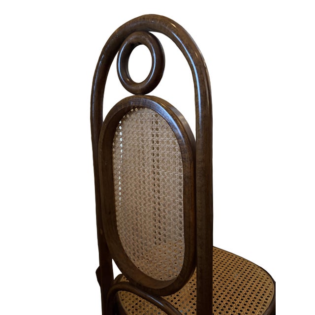 Thonet No. 17 Set of Four Bentwood Dining Chairs, Art Nouveau For Sale In New York - Image 6 of 7