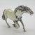 Vintage Italian Large Galloping Horse Figurine in Silver, Arezzo, 1970s For Sale - Image 4 of 12