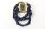 Navy Blue Vintage Hand Wrought Cuff Bracelet With Lapis Lazuli, Coral, Citrine, Turquoise & Copper For Sale - Image 8 of 8