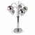 Robert Sonneman Style Chrome Atomic Waterfall Table Lamp For Sale
