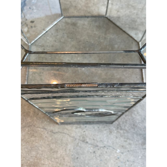 1970s Modernist Metal and Glass Octagonal Table by Bedford Downing Signed and Numbered For Sale - Image 10 of 13