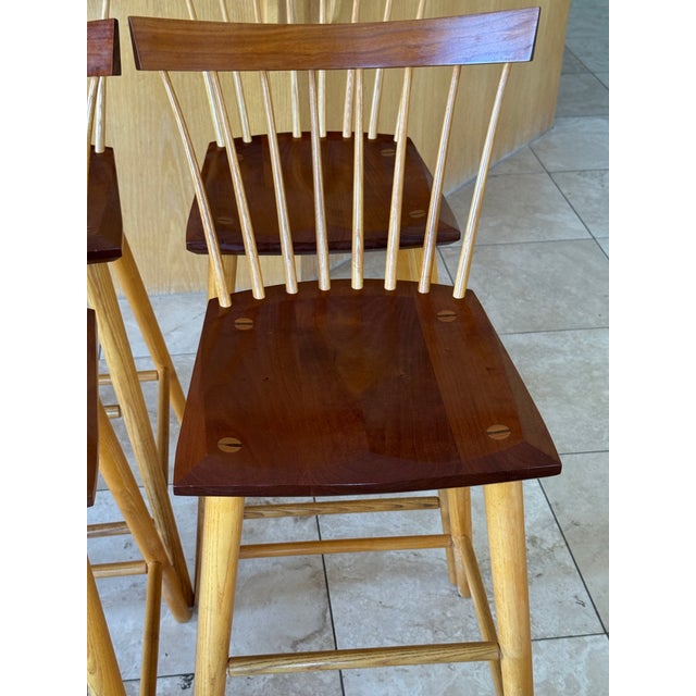 Thomas Moser Eastward Bar Stools (4) For Sale In San Diego - Image 6 of 12