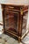 French French Louis XVI Style Commode – Marble Top, Fine Marquetry Inlay & Ornate Gilded Bronze Details For Sale - Image 3 of 3