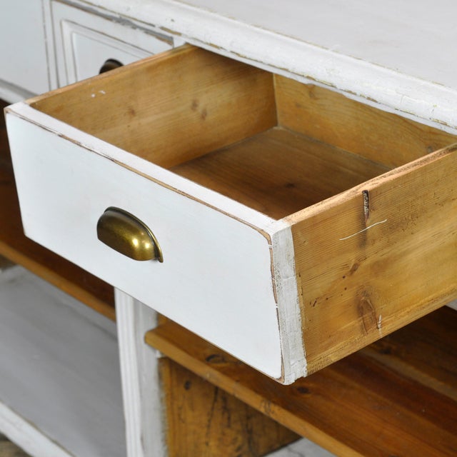 Rustic White Pine Counter, 1900 For Sale - Image 6 of 12
