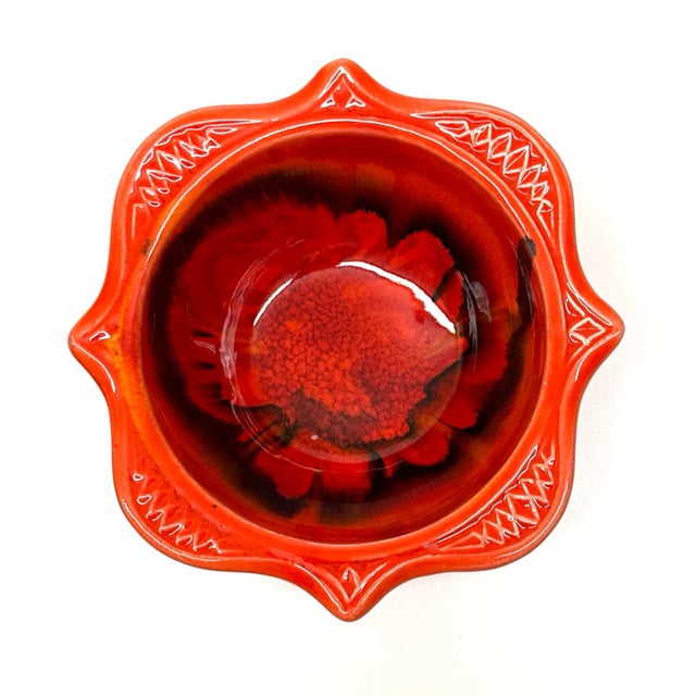 Vintage Red Ceramic Lidded Container Curation - Group of 3 For Sale - Image 16 of 17