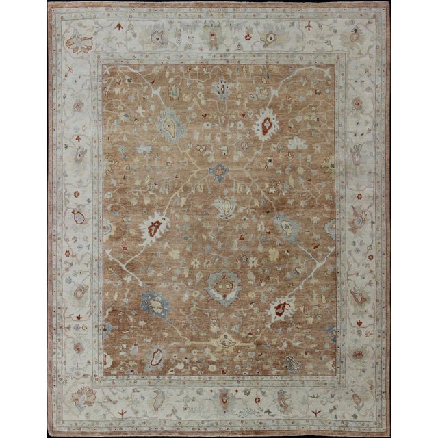 Large Oushak Rug by Keivan Woven Arts 11'11 X 14'10 For Sale - Image 11 of 11