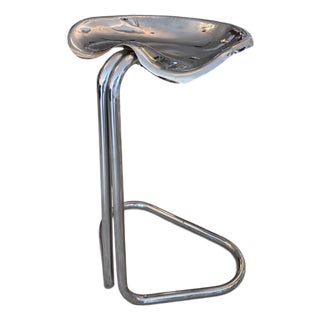 Stainless Tractor Stool by Rodney Kinsman for O.M.K, 1970s For Sale