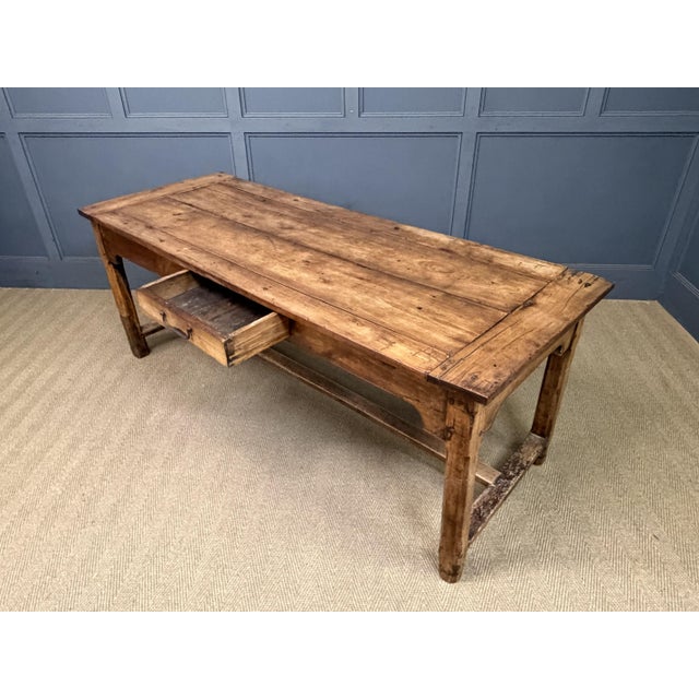 19th Century Fruitwood Refectory Farmhouse Table, 1800 For Sale - Image 14 of 18