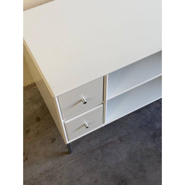 Mid 20th Century Mid 20th Century Montana Danish White Media Console by Peter J. Lassen - Modern Minimalist Storage Cabinet With Drawers For Sale - Image 5 of 9