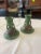 1940s Style Roseville Style Pottery Candlestick Holders - a Pair For Sale - Image 11 of 11