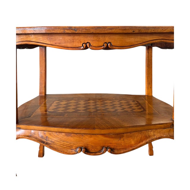 Late 18th Century 18th Century Louis XV Tiered Marquetry Table For Sale - Image 5 of 8
