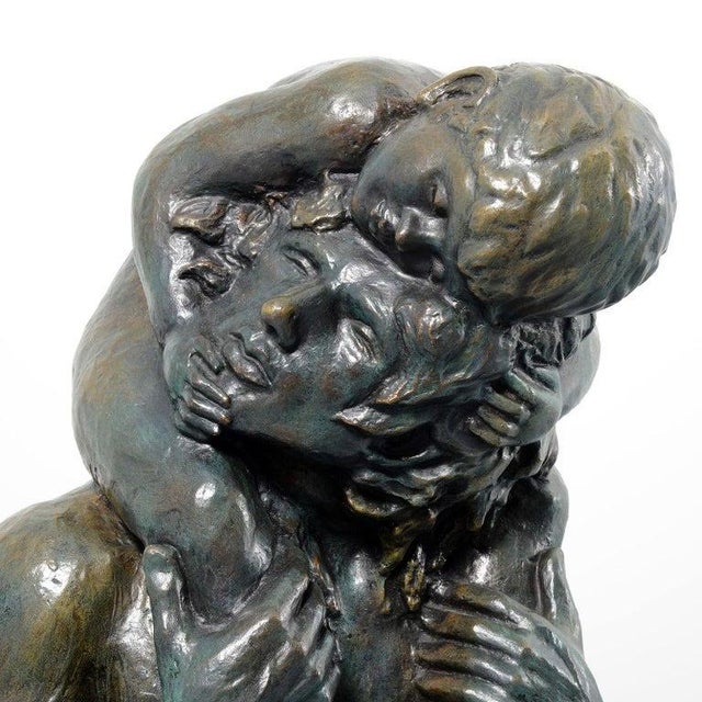 1980s “Victor Salmones ‘Primogénito’ Bronze Sculpture, Edition 5/10 For Sale - Image 10 of 16