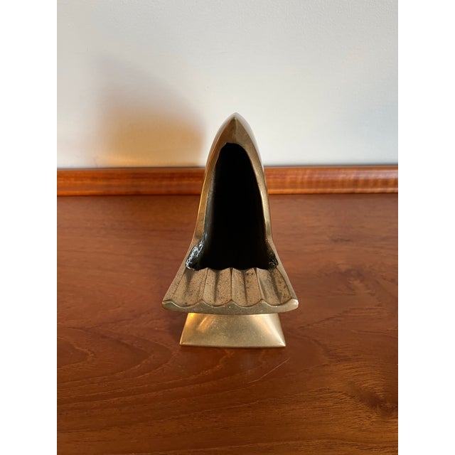 Mid Century Modern Solid Brass Fish Sculpture Ashtray For Sale In New York - Image 6 of 8