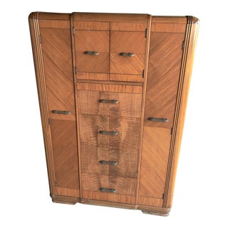 Vintage Art Deco Armoire/Wardrobe For Sale