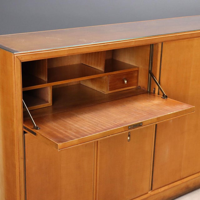 Vintage Sideboard in Maple Veneer, 1950s For Sale - Image 5 of 15