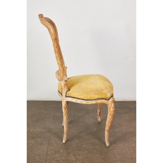 Textile Vintage Chairs in Finish Wood, 1970s, Set of 6 For Sale - Image 7 of 11