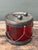 Vintage Glass Drum Lidded Jar For Sale - Image 10 of 12