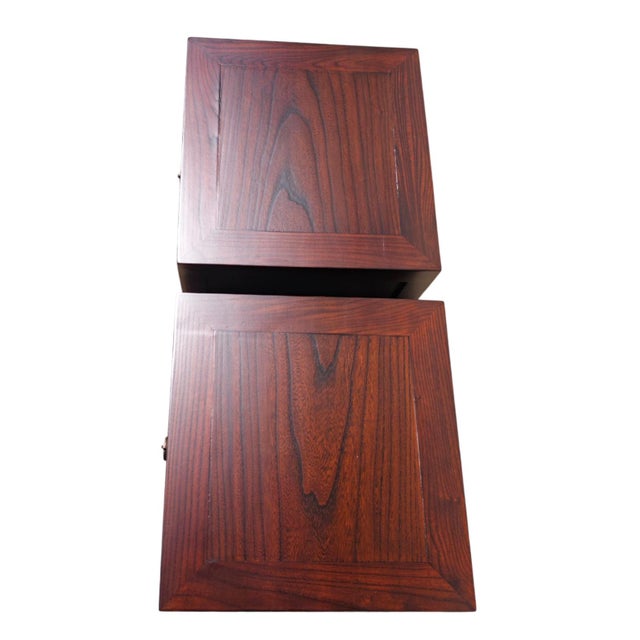 2020s Pair of Single-Drawer Side Tables or Night Stands For Sale - Image 5 of 5
