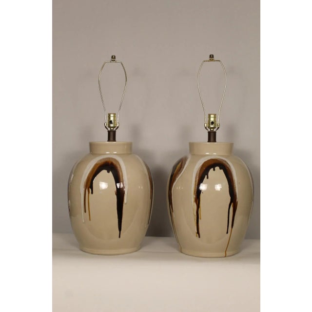 Mid 20th Century Large Scale Jane and Gordon Martz Style Lamps - a Pair For Sale - Image 12 of 12