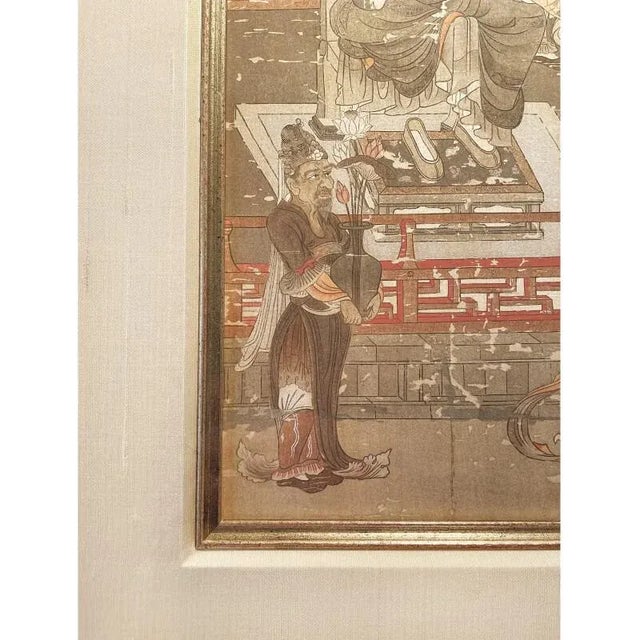 Antique Japanese Buddhist Framed Collotype Prints- a Set of 3 For Sale - Image 9 of 13