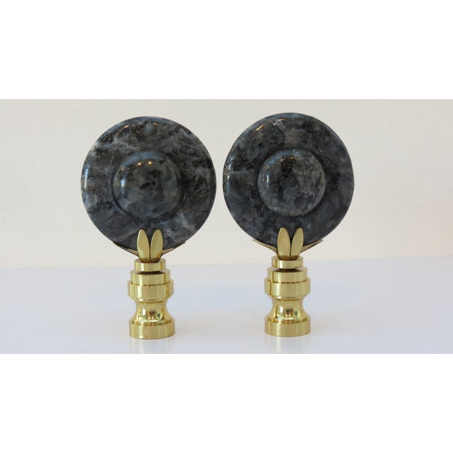 Semi- Precious Jasper Stone Finials by C. Damien Fox, a Pair. For Sale - Image 4 of 4