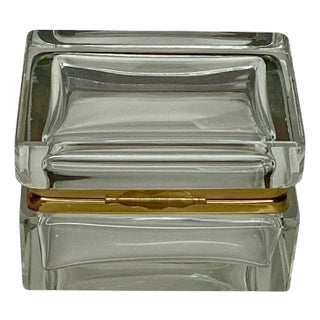Clear Murano Glass Box For Sale