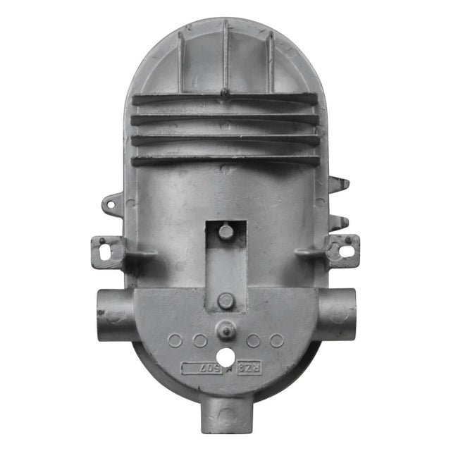 Vintage German Industrial Aluminum Striped Glass Wall Lamps from RZB For Sale - Image 6 of 7