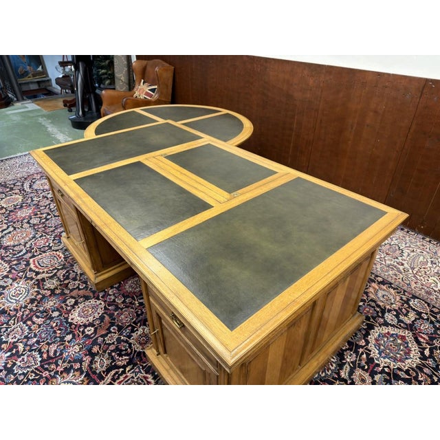 English Desk Set with Conference Table, Set of 4 For Sale - Image 18 of 18
