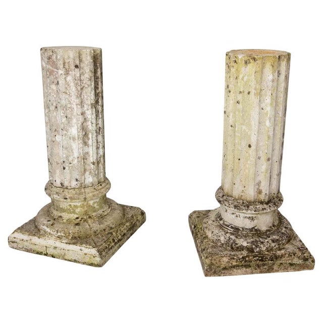 Garden Cement Columns, France, Mid-20th Century, Set of 2 For Sale - Image 14 of 14