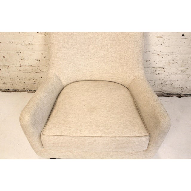 Cream Bucket Lounge Chair For Sale - Image 9 of 15