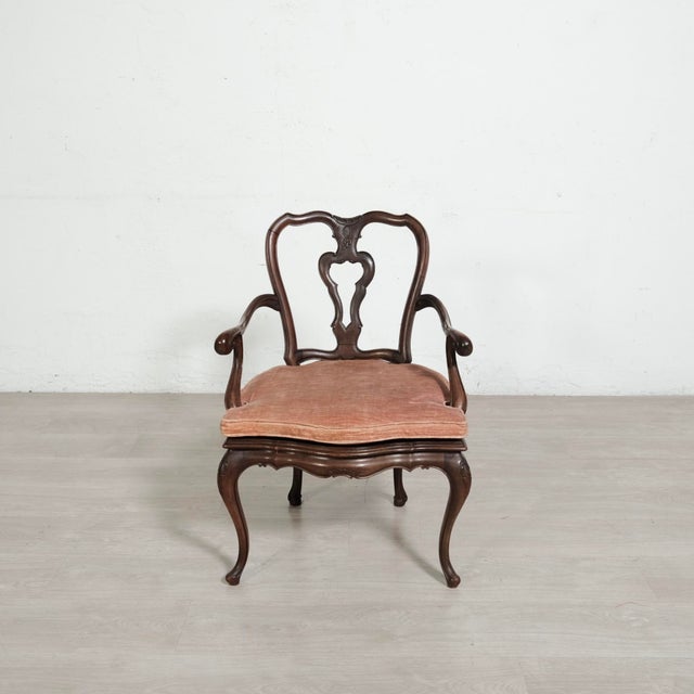 Wooden Armchair with Vienna Straw Seat, 1900s For Sale - Image 4 of 15