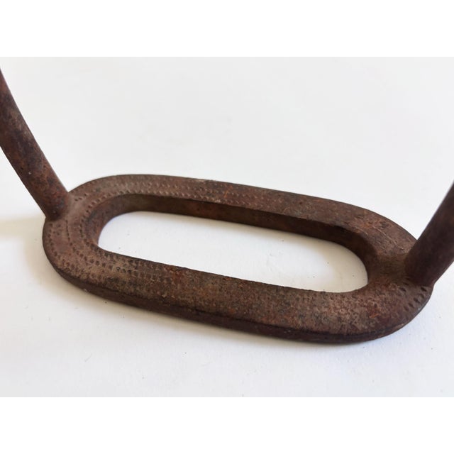 Metal 1900s Antique English Wilkinson & Kidd Equestrian Horse Saddle Stirrup, Single For Sale - Image 7 of 7