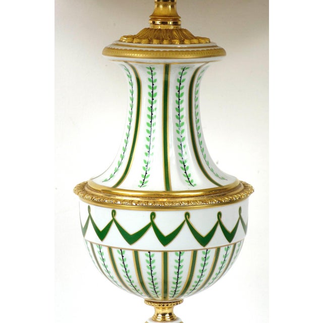 Vintage Porcelain and Brass Table Lamp by Giulia Mangani, 1950s For Sale - Image 10 of 12