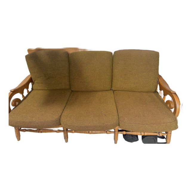 1950s Haywood-Wakefield Maple Sofa #497-74 (c.1950s) For Sale