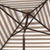 Spritely Home Athens 7.5 Ft Square Crank Umbrella, Beige With White Understripe For Sale - Image 4 of 6