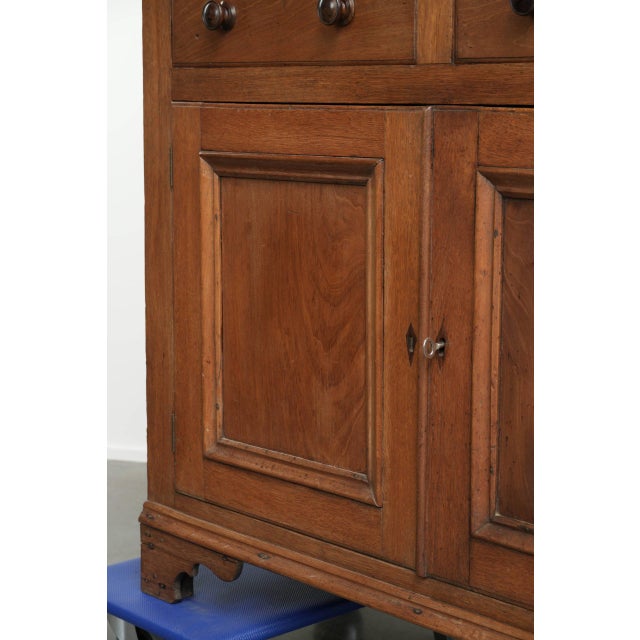 Antique 19th Century Oak Buffet Bookcase with Glass For Sale - Image 12 of 15