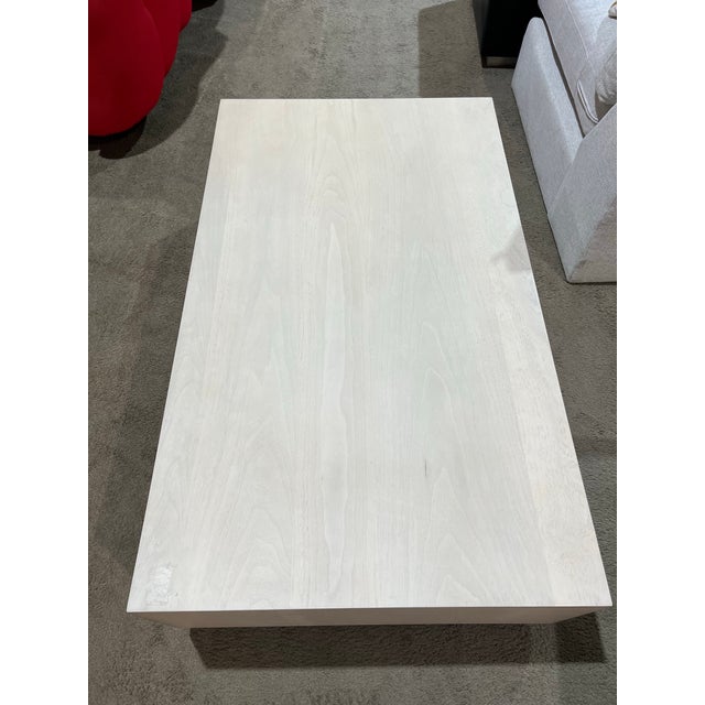 2010s Four Hands Ashen Gray Wood "Hudson" Coffee Table For Sale - Image 5 of 8
