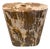 Andrianna Shamaris Ancient Petrified Wood Side Table For Sale